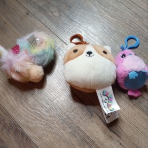 Keychains cute soft wrist band slap bracelet unicorn